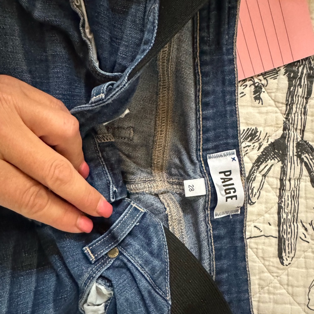 Paige maternity jeans size 28